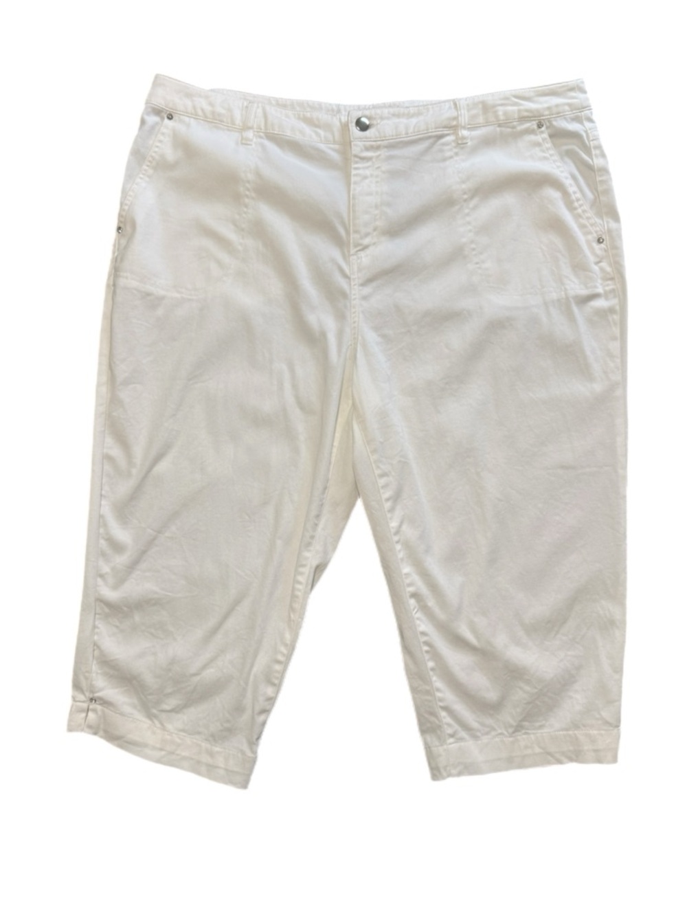 Dressbarn White Jean Capri Pants Size 16
